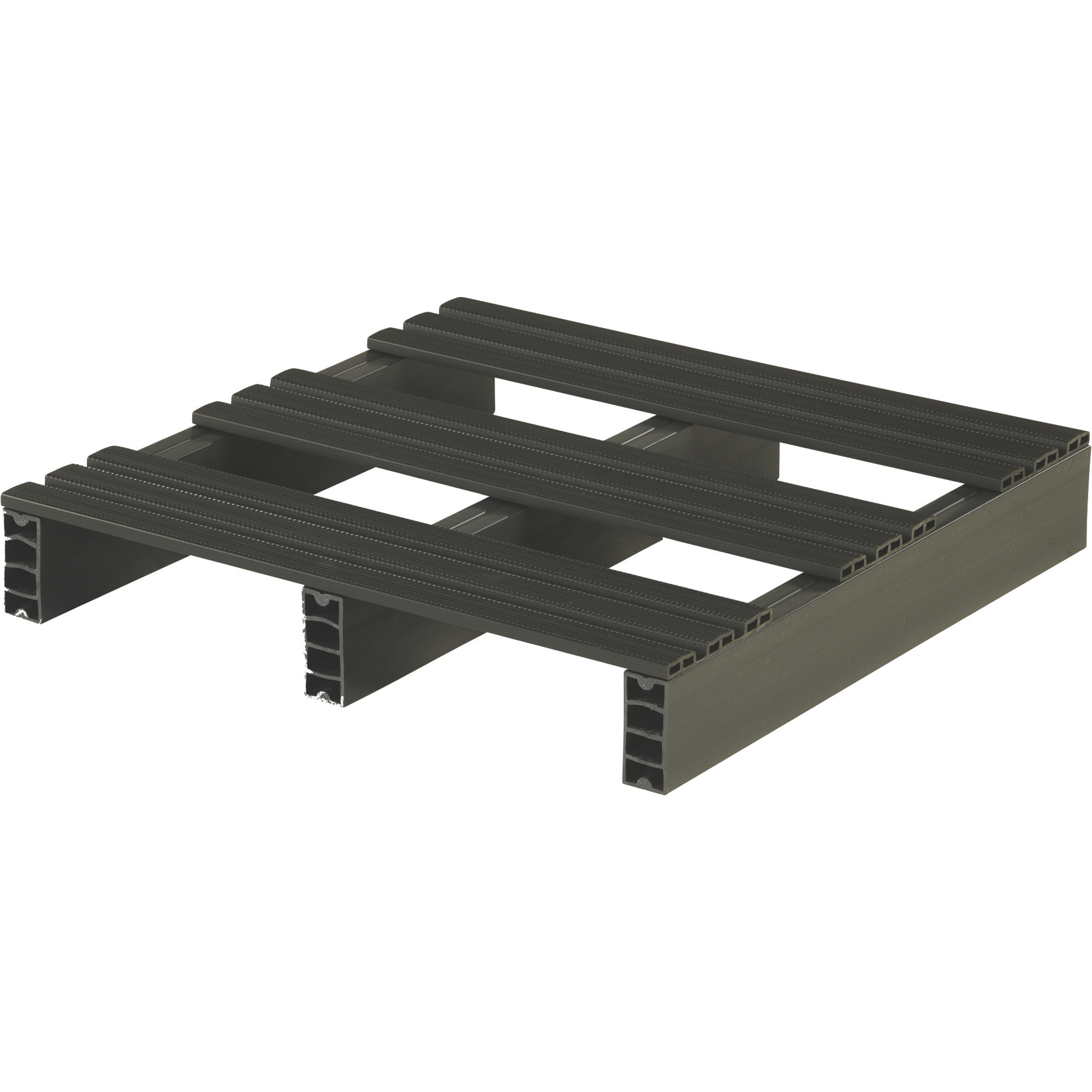 Jifram Extrusions Recycled Plastic Storage Pad with 2-Way Entry, 24in. x 24in., Model# 05000180